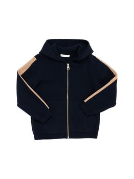 Chloé | Organic Cotton & Wool Hoodie W/ Bands商品图片,6.4折