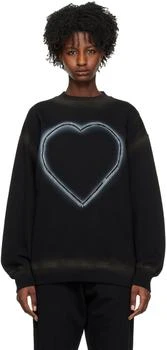 We11done | Black Heart Choker Sweatshirt 3.3折