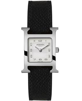 爱马仕手表精选, Hermes | Hermes H Hour Quartz Small PM Black Calfskin Leather Women's Watch 036704WW00商品图片 8.2折