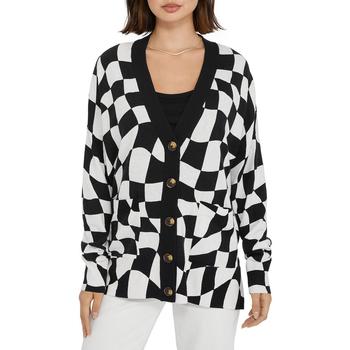 推荐Sanctuary Womens Cityscape V Neck Button Front Cardigan Sweater商品