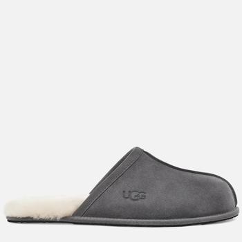ugg男鞋板鞋, UGG | UGG Men's Scuff Suede/Sheepskin Slippers - Dark Grey商品图片 额外7.5折, 额外七五折