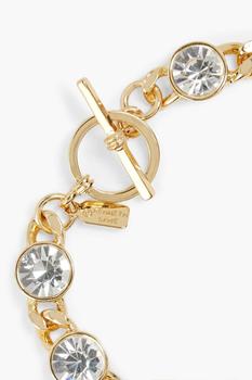 商品Kenneth Jay Lane | Gold-tone crystal bracelet,商家THE OUTNET US,价格¥460图片