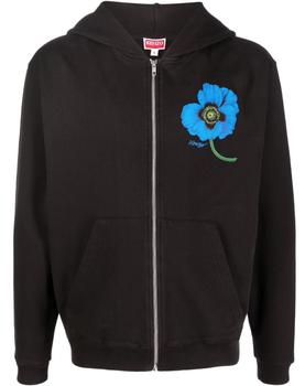 美国kenzo卫衣, Kenzo | poppy zip hoodie black商品图片 