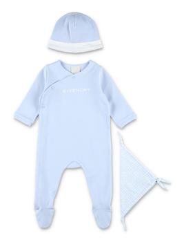 推荐Givenchy Kids Logo Printed V-Neck Babygrow Set商品