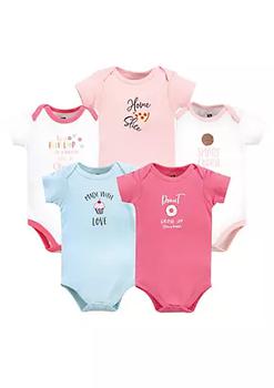 Hudson | Hudson Baby Infant Girl Cotton Bodysuits 5pk, Food Girl商品图片,