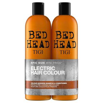 推荐TIGI Bed Head Colour Goddess Oil Infused Shampoo and Conditioner for Coloured Hair 2 x 750ml商品