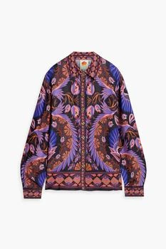 Farm Rio | Printed crepe de chine shirt,商家THE OUTNET US,价格¥609