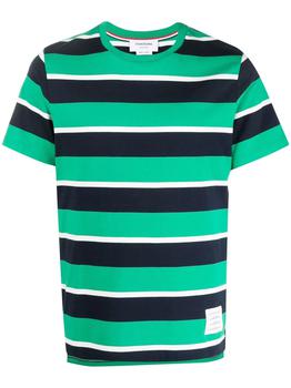 推荐THOM BROWNE striped short-sleeve T-shirt商品