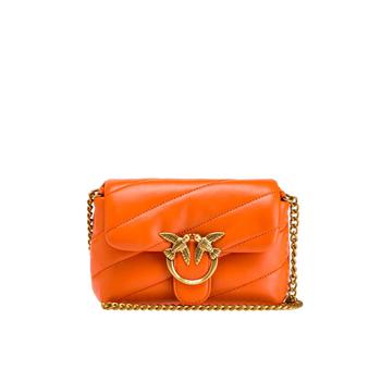 PINKO | PINKO LOVE MINI PUFF MAXI QUILT 8 CL ORANGE CROSSBODY BAG商品图片,