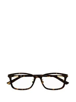 Gucci | Gucci Eyewear Rectangular Frame Glasses 7.1折, 独家减免邮费