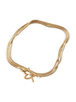 商品John Hardy | Manah Transformable 14K Yellow Gold Wrap Necklace/2.5MM,商家Saks Fifth Avenue,价格¥49934图片