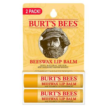 product 100% Natural Origin Moisturizing Lip Balm Original Beeswax, 2 Tubes in Blister Box image