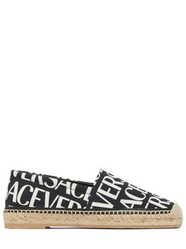 商品Versace | 10mm Cotton Canvas Espadrilles,商家LUISAVIAROMA,价格¥1869图片