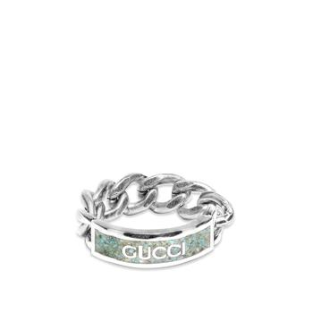 商品Gucci Tag Gourmette Ring图片