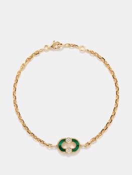 商品Viltier | Magnetic Reverso pearl, malachite & gold bracelet,商家MATCHES,价格¥14795图片