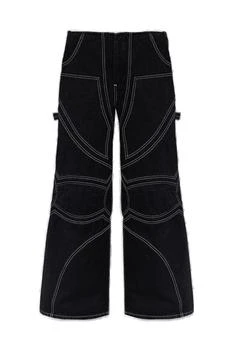 Off-White | Off-White Stitching Detailed Wide-Leg Jeans 4.7折, 独家减免邮费