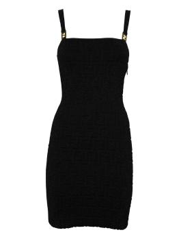 Fendi | FENDI 女士黑色混纺面料吊带连衣裙 FZDA33-AJTI-F0GME商品图片,满$100享9.5折, 满折