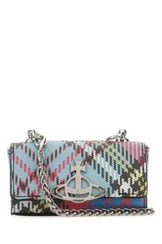 Vivienne Westwood | Vivienne Westwood Orb Plaque Checked Small Shoulder Bag 8.4折, 独家减免邮费