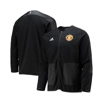 推荐Men's Black Manchester United Travel Mid-Layer Full-Zip Jacket商品