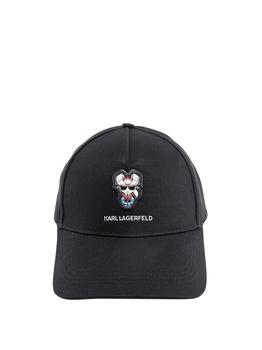 Karl Lagerfeld Paris | Karl Lagerfeld Logo-Patch Curved-Peak Baseball Cap商品图片,8.1折