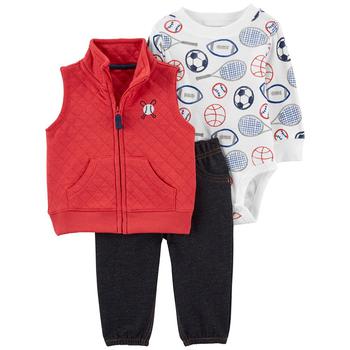 商品Baby Boys 3-Piece Sports Little Vest Set图片