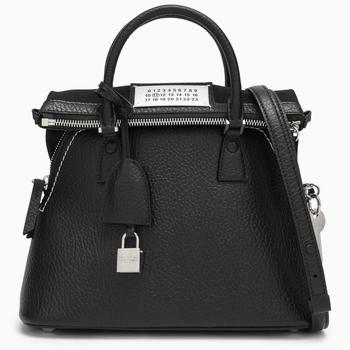 MAISON MARGIELA | 5AC mini black leather bag商品图片,