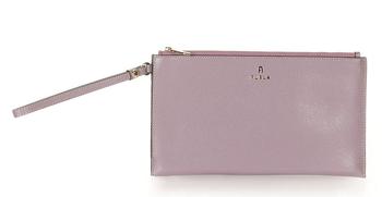 Furla | Furla Logo Plaque Zip-Up Clutch Bag商品图片,7.6折