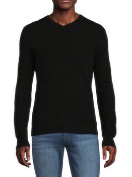 Saks Fifth Avenue | V Neck Cashmere Sweater商品图片,6.9折