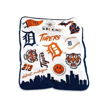 Logo Brands | Detroit Tigers 50'' x 60'' Native Raschel Plush Throw Blanket,商家Macy's,价格¥295