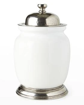 Neiman Marcus | Large Ceramic & Pewter Canister,商家Neiman Marcus,价格¥2438