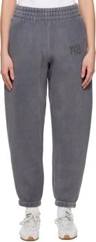 Alexander Wang | Gray Puff Logo Sweatpants,商家SSENSE HK,价格¥758