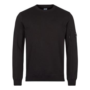 推荐CP Company Sweatshirt Diagonal Raised Fleece - Black商品
