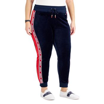 Tommy Hilfiger | Tommy Hilfiger Sport Womens Plus Velvet Logo Jogger Pants商品图片,6.6折, 独家减免邮费
