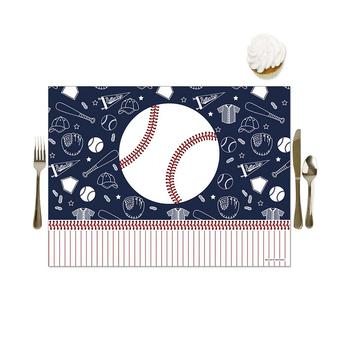 商品Big Dot of Happiness | Batter Up - Baseball - Party Table Decorations - Baby Shower or Birthday Party Placemats - Set of 16,商家Macy's,价格¥144图片