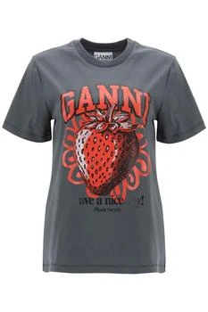 Ganni | T-shirt with graphic print 6.3折