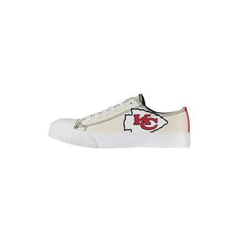 FOCO | Women's Cream Kansas City Chiefs Low Top Canvas Shoes,商家Macy's,价格¥447