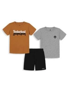 Timberland | Little Boy's 3-Piece Tee & Shorts Set,商家Saks OFF 5TH,价格¥150