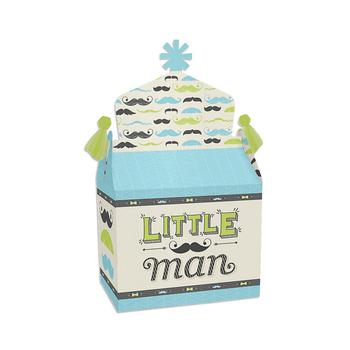 商品Big Dot of Happiness | Dashing Little Man Mustache Party - Treat Box Party Favors - Baby Shower or Birthday Party Goodie Gable Boxes - Set of 12,商家Macy's,价格¥129图片