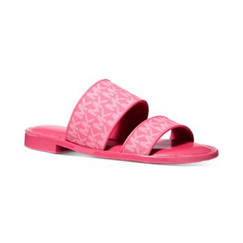 Michael Kors | Women's Kennedy Jelly Logo Slide Sandals商品图片,4.7折