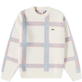 Lacoste | Lacoste Check Wool Crew Knit商品图片,