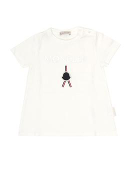 商品Moncler | Moncler Enfant Logo Embroidered Crewneck T-Shirt,商家Cettire,价格¥531图片