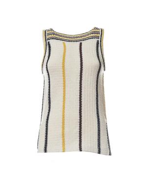 推荐Jil Sander	Striped Sleeveless Tank Top商品