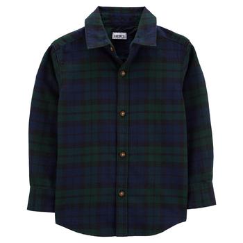 Carter's | Toddler Boys Plaid Button-Front Shirt商品图片,
