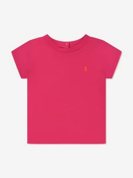Ralph Lauren | Baby Girls Logo T-Shirt in Pink 额外8折, 额外八折