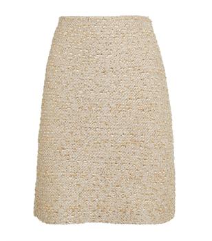St. John | Tweed Sequinned Mini Skirt商品图片,独家减免邮费