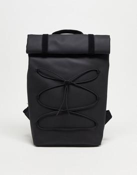 RAINS | Rains rolltop backpack in black商品图片,