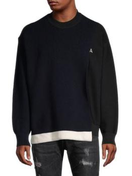 Ambush | Overlap Wool-Blend Crewneck Sweater商品图片,2.1折