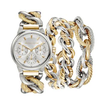 KENDALL & KYLIE | Women's Two-Tone Metal Alloy Bracelet Watch 32mm Gift Set商品图片,