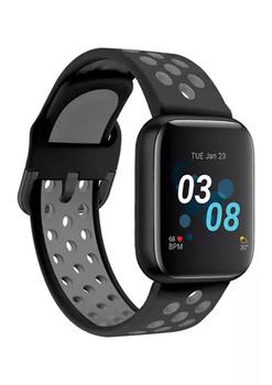 商品iTouch | Air 3 Touchscreen Smartwatch Fitness Tracker for Men and Women: Black Case with Black/Gray Perforated Strap (44 Millimeter),商家Belk,价格¥442图片