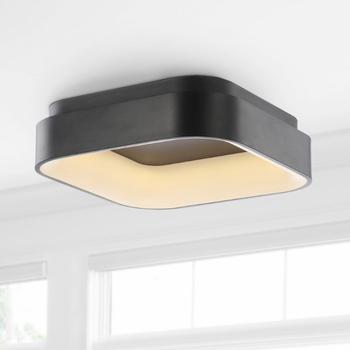 商品JONATHAN Y | Rafael 17.7" Integrated LED  Metal Flush Mount Ceiling Light,商家Premium Outlets,价格¥2260图片